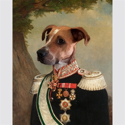 Custom Royal Dog Portrait Prince Emil,by myDaVinci - myDaVinci